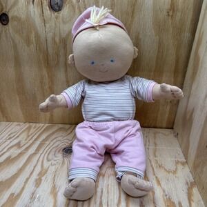 Pottery Barn Kids Soft Baby Doll Gretta Cloth Removable Clothes Pink Nursery Toy